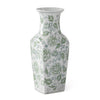 Vase - Floral Ceramic - 14in - Green & White - Findlay Rowe Designs