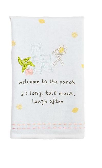 Mud Pie - Towel - Porch Drinking - Findlay Rowe Designs