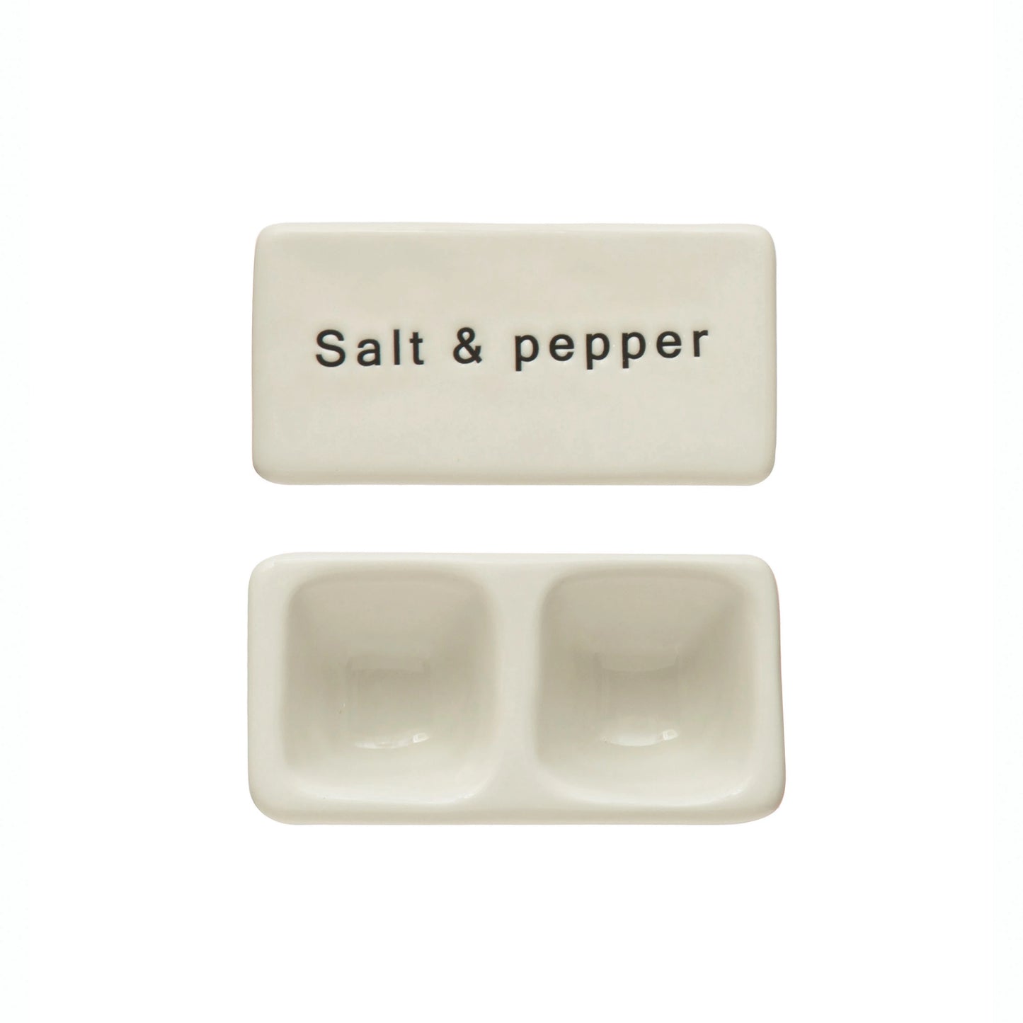 Salt & Pepper Stoneware Pinch Pot w/ Lid - Findlay Rowe Designs