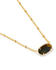 Kendra Scott - Necklace - Elisa Gold Short Pendant - Tiger Striped - Findlay Rowe Designs