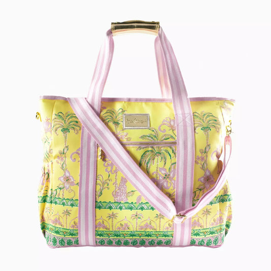 Lilly Pulitzer -Picnic Cooler in Finch Yellow Tropical Oasis
