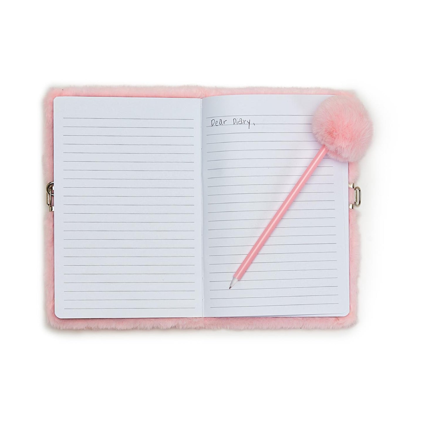 Journal - Glitter Unicorn with Lock and Pop Pom Pen - Findlay Rowe Designs