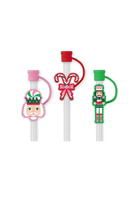 Swig - Straw Topper Set - Sugar Plum Soldiers