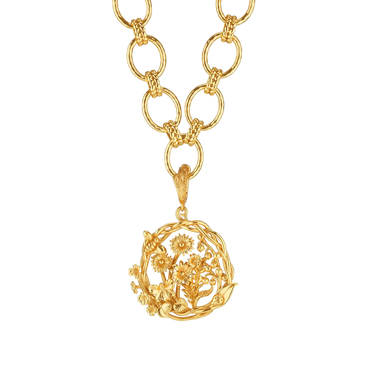 Capucine de Wulf - Necklace - Meadow Wildflower Pendant - Gold
