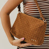 Pretty Simple Bags -  Suede Harper Hobo Shoulder Bag - Camel - Findlay Rowe Designs