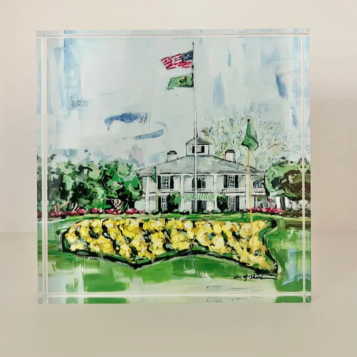 Chelsea McShane-"The Master's Clubhouse" acrylic block 
