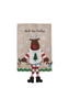 Mud Pie - Christmas Tea Towel - Dangle Leg