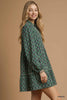 Umgee - Dress - Retro Geo Print Tiered Tunic - Green - Findlay Rowe Designs