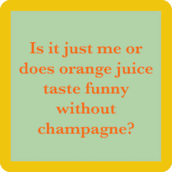 Drinks on Me Coaster - Orange Juice - Findlay Rowe Designs