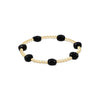 Enewton - Admire Gold 3mm Bead Bracelet -  Faceted Onyx - Findlay Rowe Designs