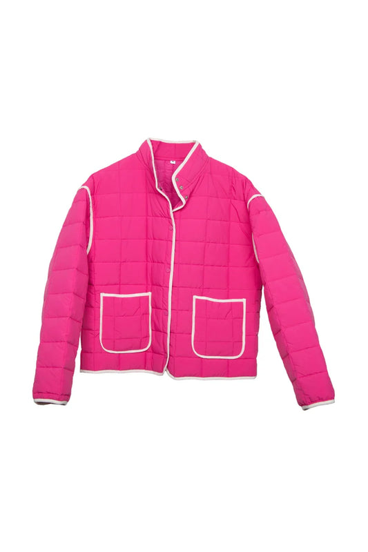 KatyDid - Quilted Light Jacket - Hot Pink - Findlay Rowe Designs