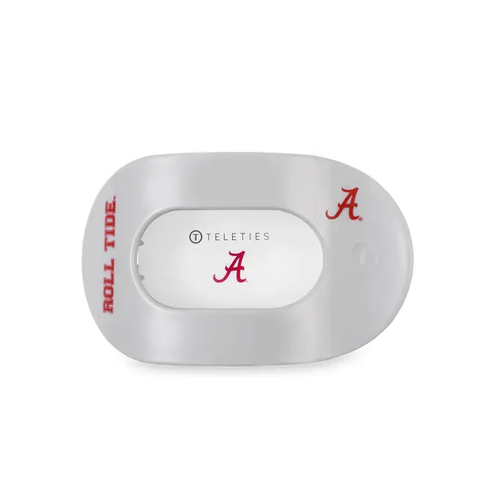 Teleties - Flat Round Hair Clip - Roll Tide - Medium