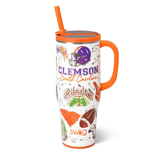 Swig - Mega Mug 40oz - Tailgates in Clemson