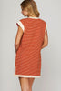 Dress - Shift - Striped Red White - Findlay Rowe Designs