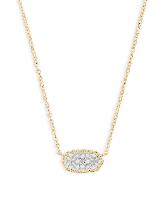 Clearance - Kendra Scott - Necklace - Elisa Pendant - Gold - Rhodium Filigree Mix - Findlay Rowe Designs
