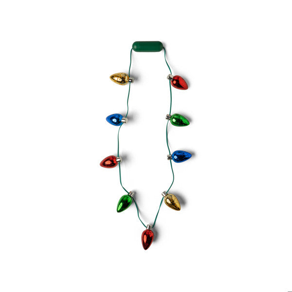 Lotsa LITES!  Holiday Frost Light-Up Bulb Necklace