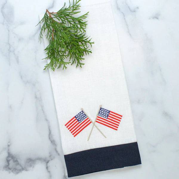 American Flag Linen Towel - Findlay Rowe Designs
