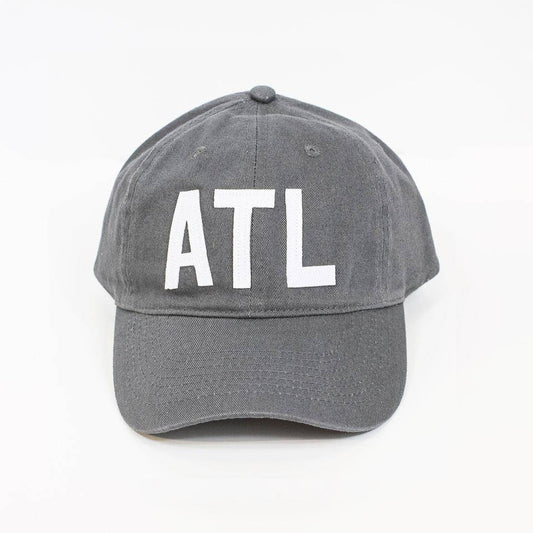 ATL - Atlanta, GA Hat - Charcoal and White - Findlay Rowe Designs