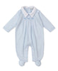 Kissy Kissy - Footie Classic Treasures - Blue White Stripes - Findlay Rowe Designs