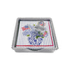 Mariposa - Beaded Napkin Box Set - Flags and Hydrangeas with Tote - Findlay Rowe Designs