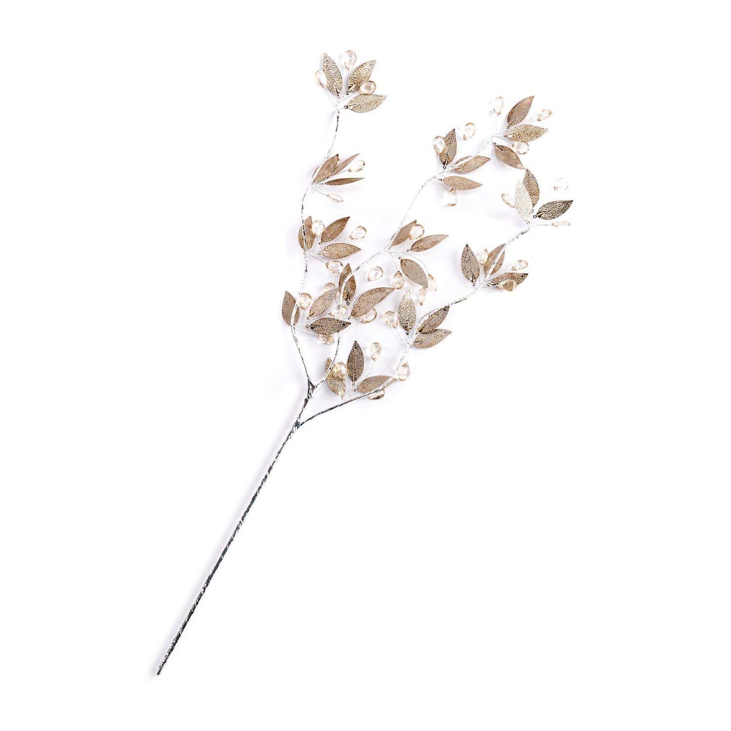Gold Leaves and Berries Spray Pick - 26in