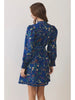 Dress - Mini - Floral Print Tassel Hem - Navy - Findlay Rowe Designs