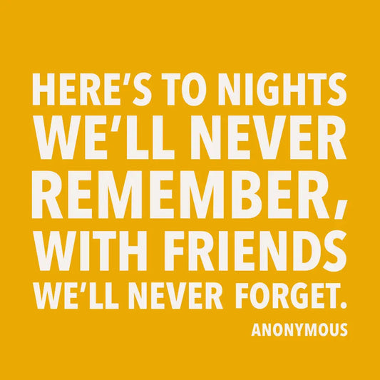 Napkin - Cocktail - Night We'll Never Remember - Findlay Rowe Designs