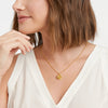 Julie Vos - Necklace - Fleur-de-Lis Solitaire - Pearl - Gold - Findlay Rowe Designs