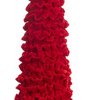 Allstate Floral - Ruffled Velvet Cone Topiary - Red - Findlay Rowe Designs