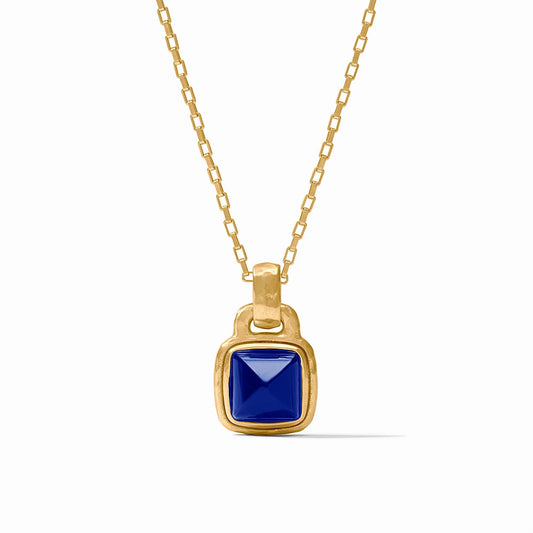Julie Vos - Necklace - Sahara Solitaire - Irridescent Sapphire Blue - Findlay Rowe Designs
