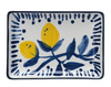 Appetizer Plate - Lemon Blue and White - Findlay Rowe Designs