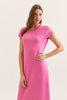 Entro - Dress - Knit Mini Column - Pink Red - Findlay Rowe Designs