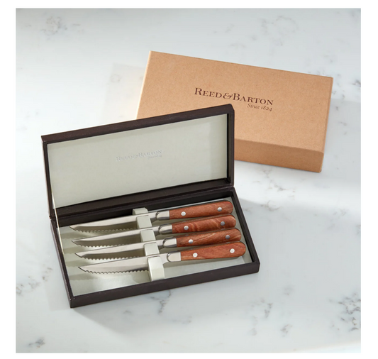 Reed and Barton - Steak Knife Set - Fulton 4pc - Findlay Rowe Designs