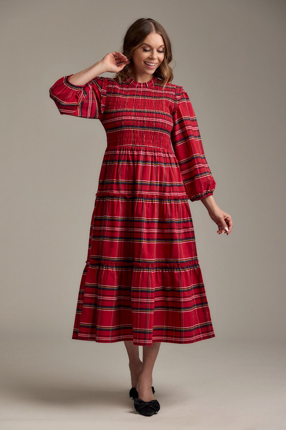 Mud Pie - Dress - Walton Plaid Midi