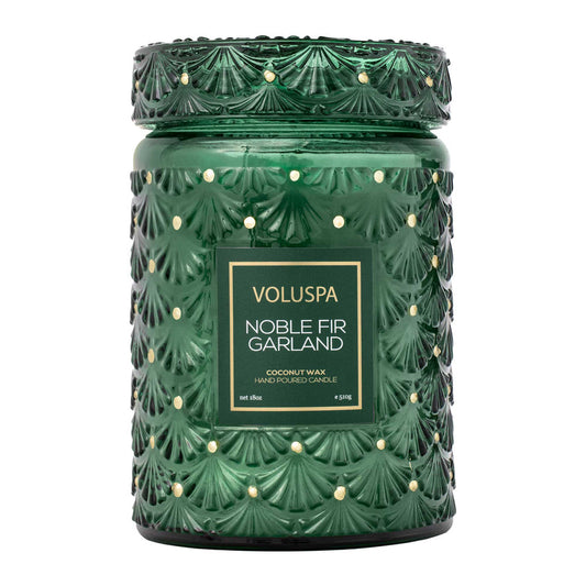 Voluspa - Noble Fir Garland Large Jar Candle - Findlay Rowe Designs