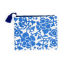 Chinoiserie Chic Embroidered Multipurpose Bag with Tassel Zipper Pull - Findlay Rowe Designs