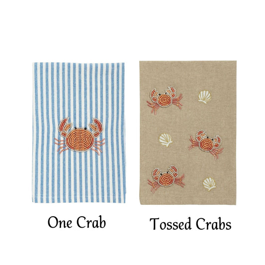 Mud Pie - Towels - Beaded Crab - Findlay Rowe Designs
