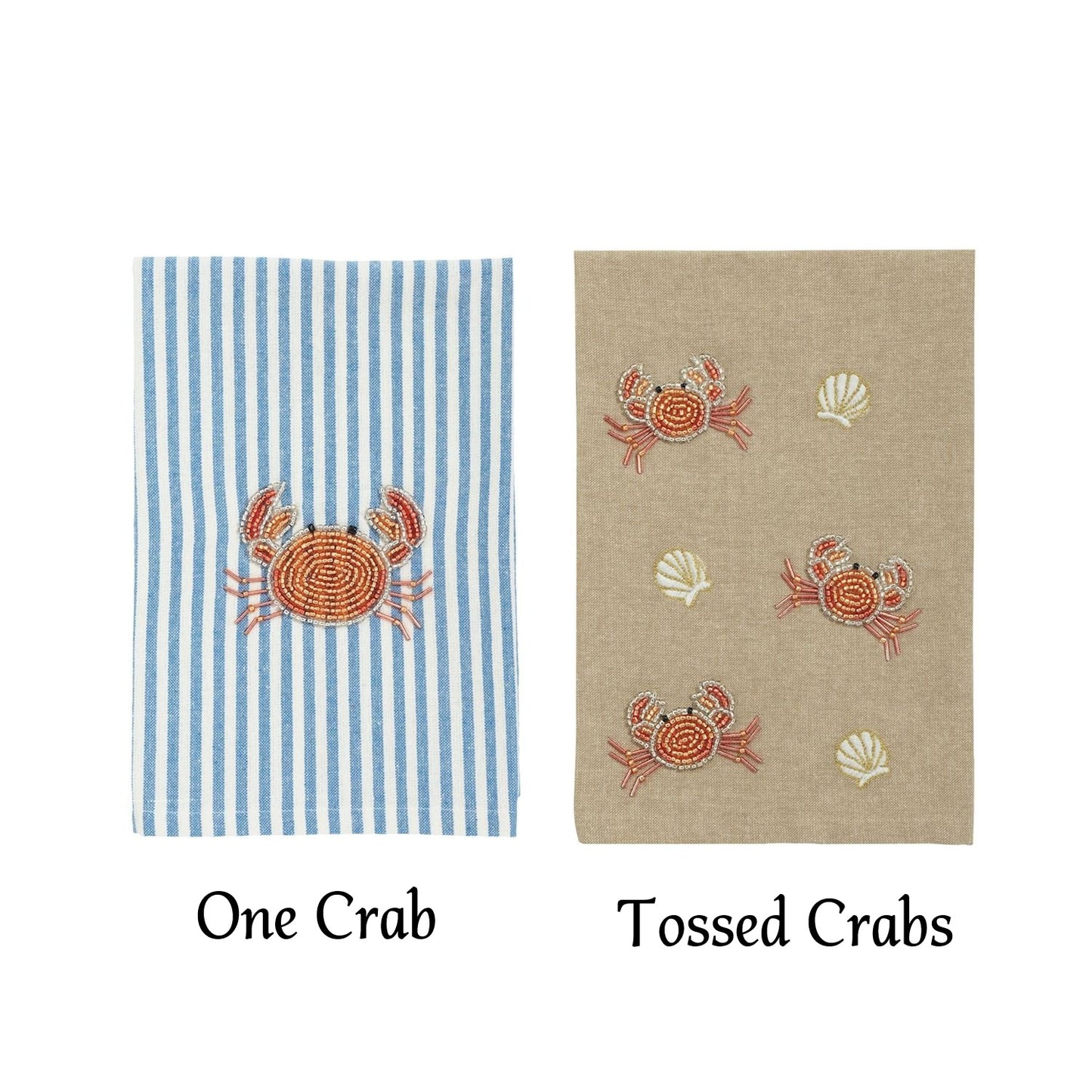Mud Pie - Towels - Beaded Crab - Findlay Rowe Designs