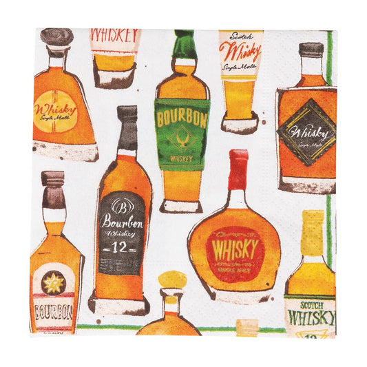 Caspari - Cocktail Napkins - Whiskey Tasting - Findlay Rowe Designs