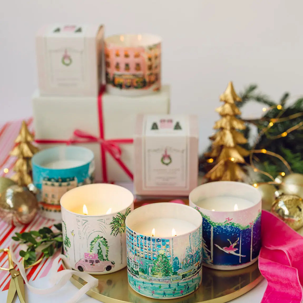 Rebecca Illustrated - Candle - Double Wick - Window Shopping - Findlay Rowe Designs