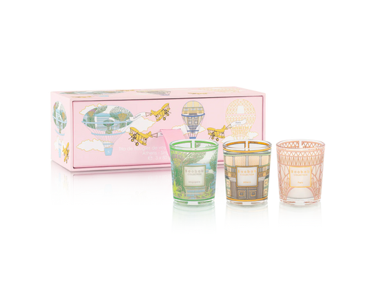 Baobab - Travel Candle Trio - Singapore Athens Paris - Findlay Rowe Designs