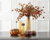 Handblown Glass Pumpkins - Brown Speckled