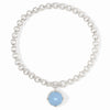 Julie Vos - Necklace - Honeybee Demi - Chalcedony Blue - Silver - Findlay Rowe Designs