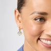 Julie Vos - Earring - Honeybee Hoop & Charm - Cubic Zirconia