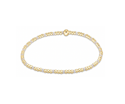 Enewton - Egirl - Hope Sincerity Pattern 2mm Bead Bracelet - White - Findlay Rowe Designs