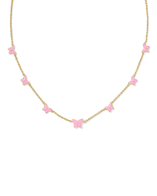 Kendra Scott - Necklace - Lillia Butterfly Gold Enamel Strand