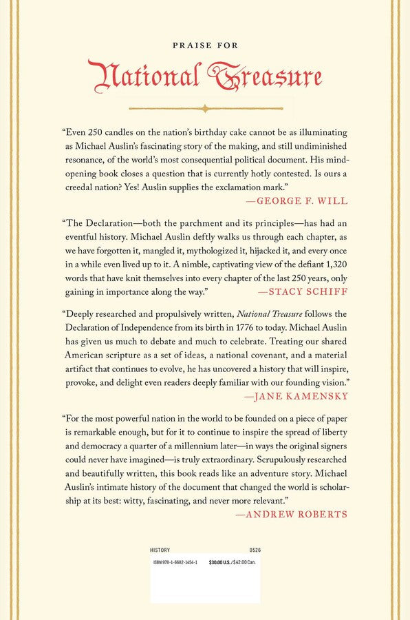 National Treasure -  How the Declaration of Independence Made America - Findlay Rowe Designs