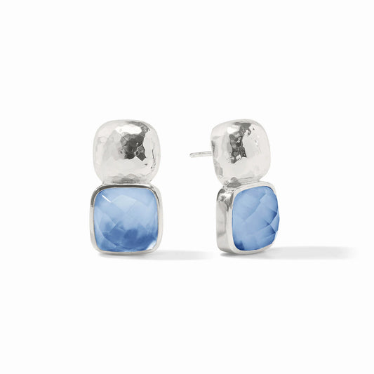 Julie Vos - Earring - Catalina Earring - Iridescent Chalcedony Blue - Findlay Rowe Designs