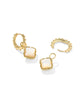 Kendra Scott - Earring - Reversible Mallory Rose Gold Huggie - Ivory Mother of Pearl - Findlay Rowe Designs