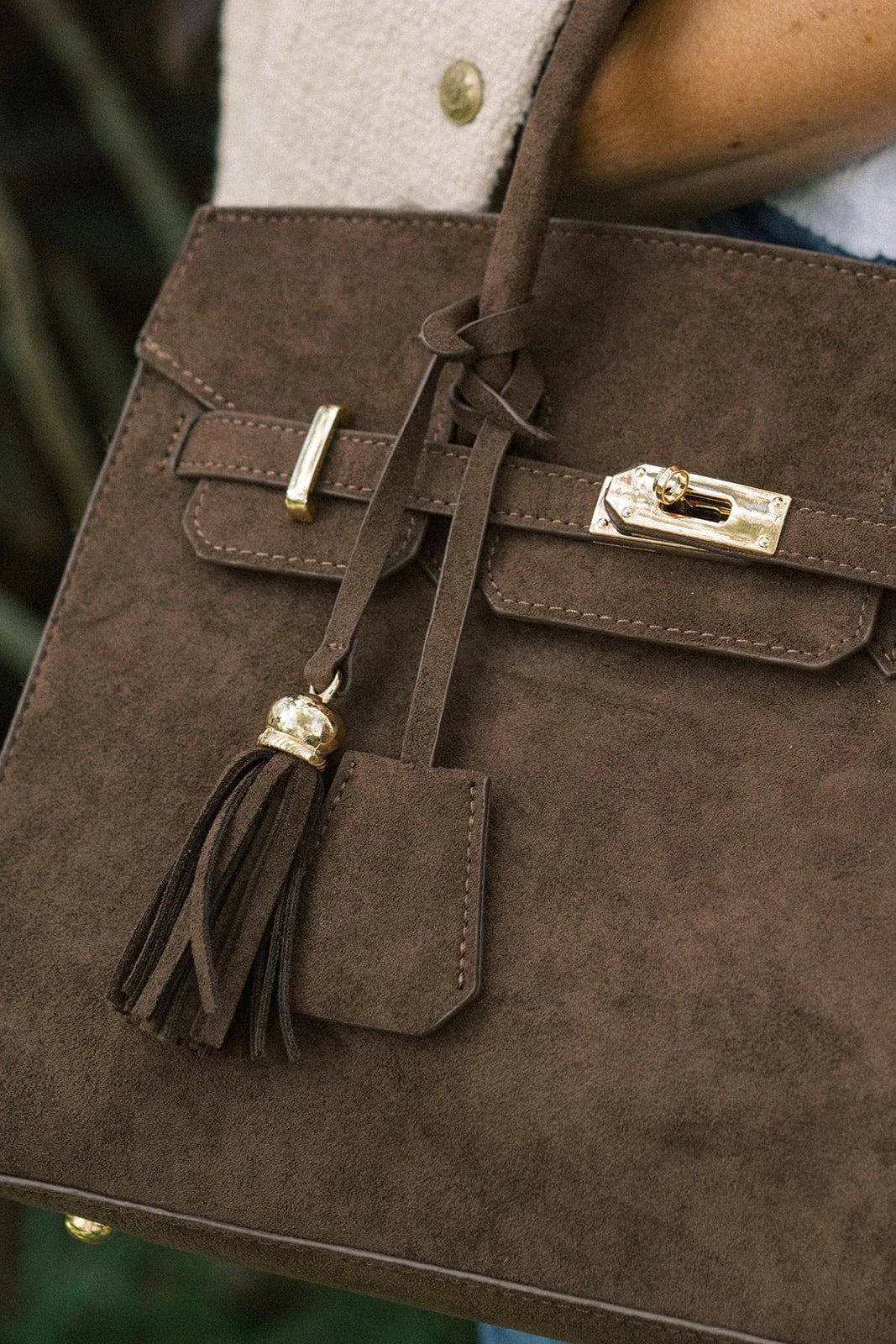 Lisi Lerch - Margo Faux Sueded Handbag - Brown